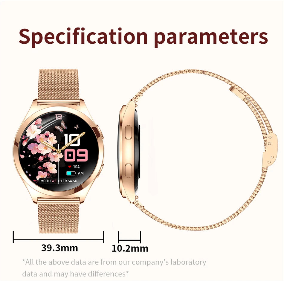 LIGE Women’s Smartwatch – 1.27” AMOLED HD Screen Bluetooth Call Watch