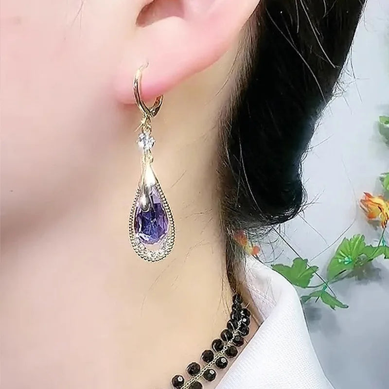 Zircon Snowflake Stud Earrings – Elegant Women’s Wedding Jewelry