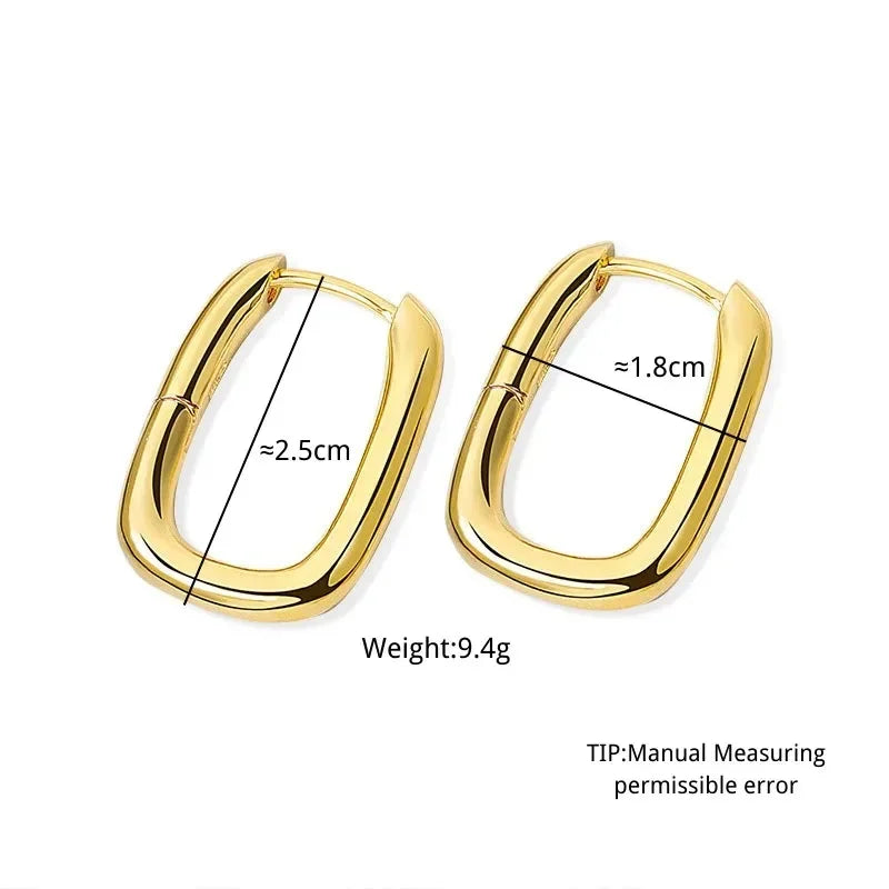 925 Sterling Silver Earrings – Hypoallergenic Minimalist Women’s Jewelry