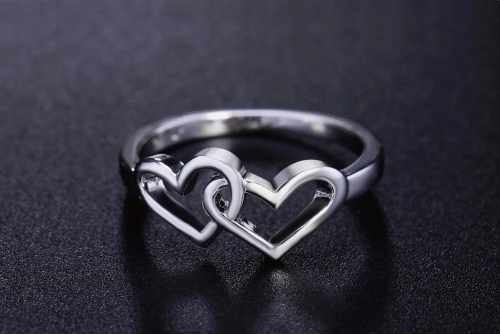 Double Heart Lover’s Ring