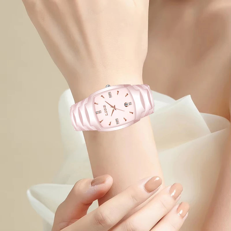 LIGE Women’s Luxury Watch – Elegant Stainless Steel Quartz with Calendar