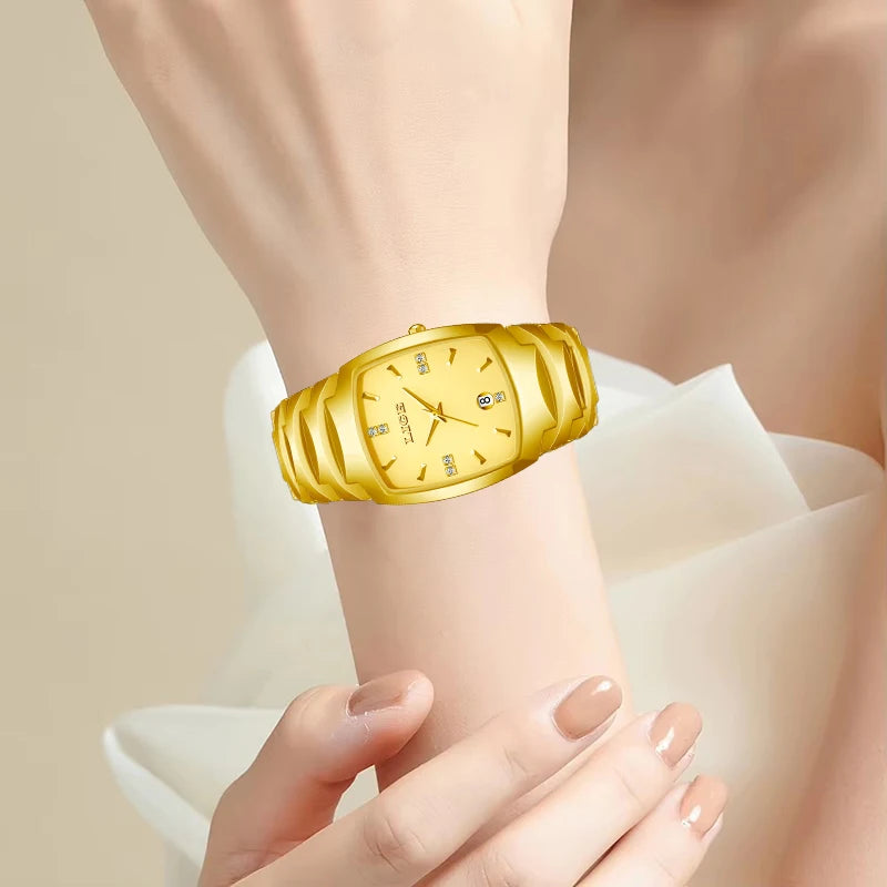 LIGE Women’s Luxury Watch – Elegant Stainless Steel Quartz with Calendar
