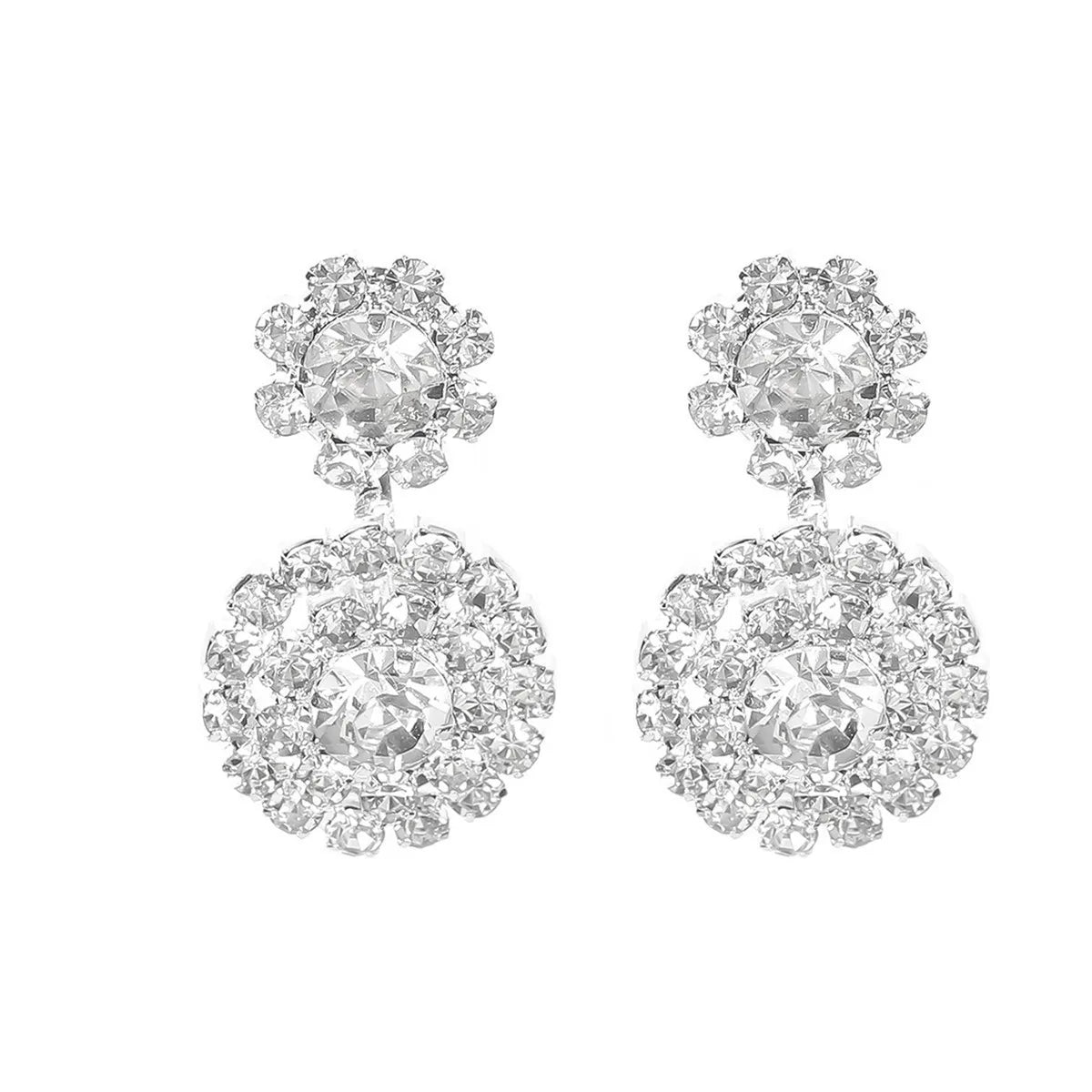Zircon Snowflake Stud Earrings – Elegant Women’s Wedding Jewelry