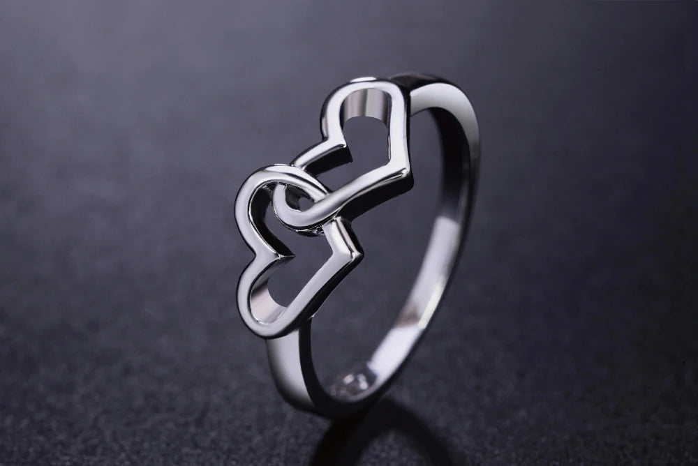 Double Heart Lover’s Ring