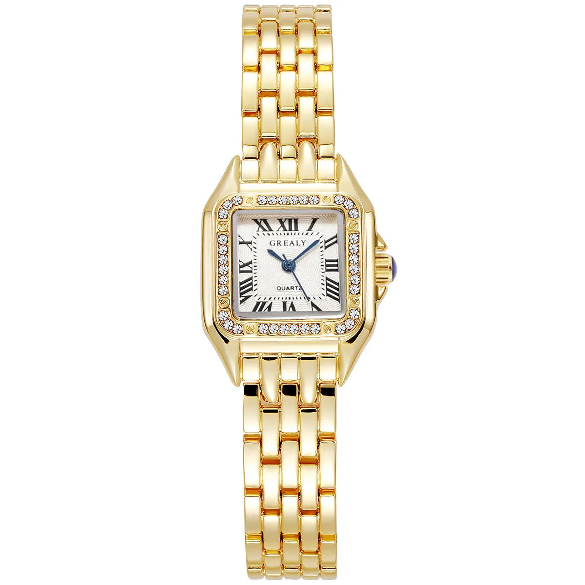 Women’s Gold Stainless Steel Watch – Luxury Business Quartz Wristwatch