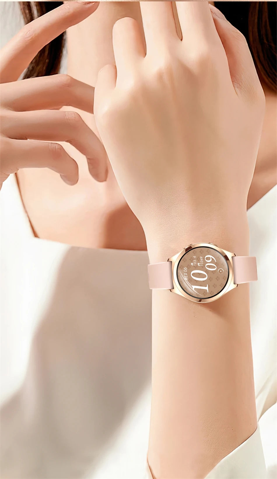 LIGE Women’s Smartwatch – 1.27” AMOLED HD Screen Bluetooth Call Watch