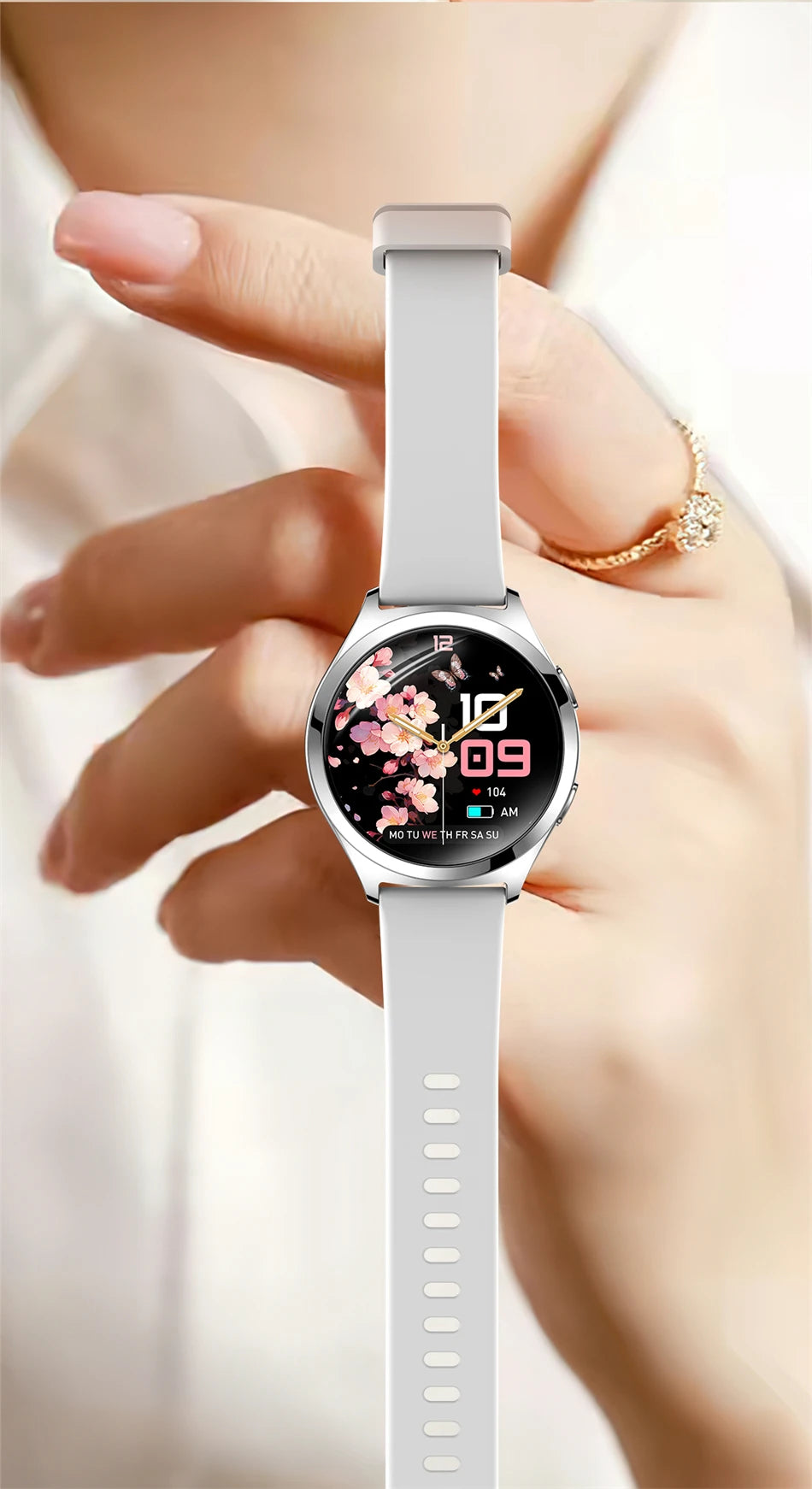 LIGE Women’s Smartwatch – 1.27” AMOLED HD Screen Bluetooth Call Watch