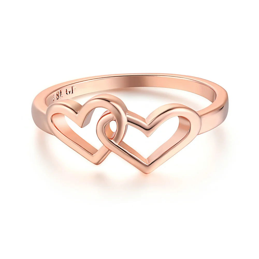 Double Heart Lover’s Ring