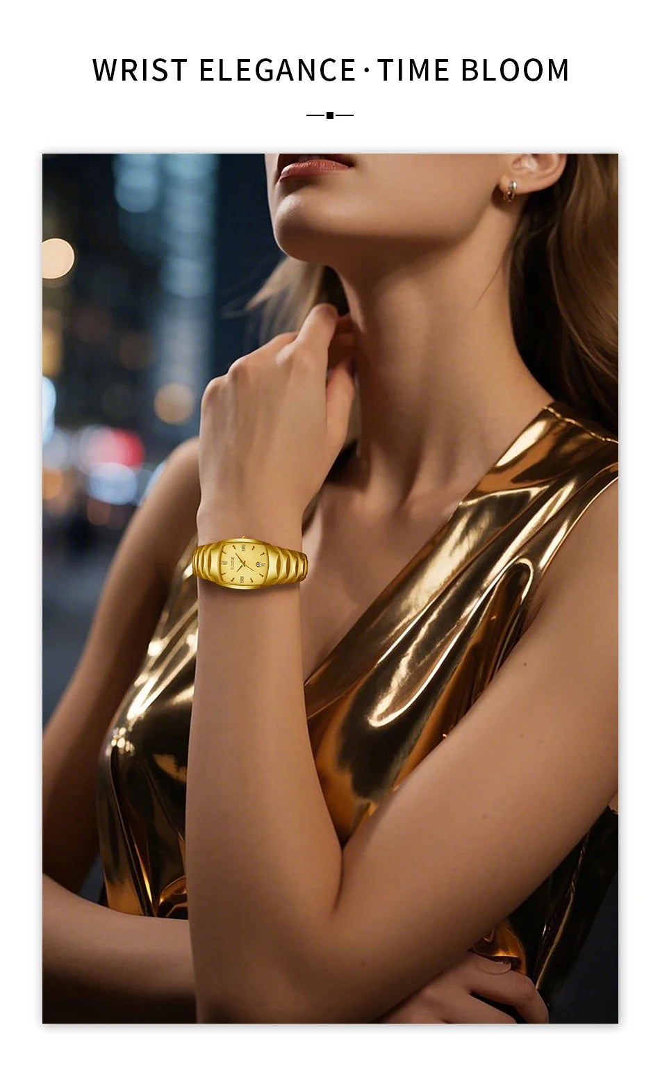 LIGE Women’s Luxury Watch – Elegant Stainless Steel Quartz with Calendar