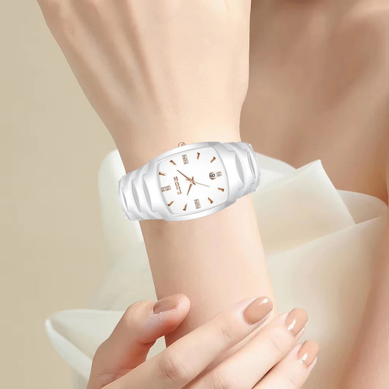 LIGE Women’s Luxury Watch – Elegant Stainless Steel Quartz with Calendar