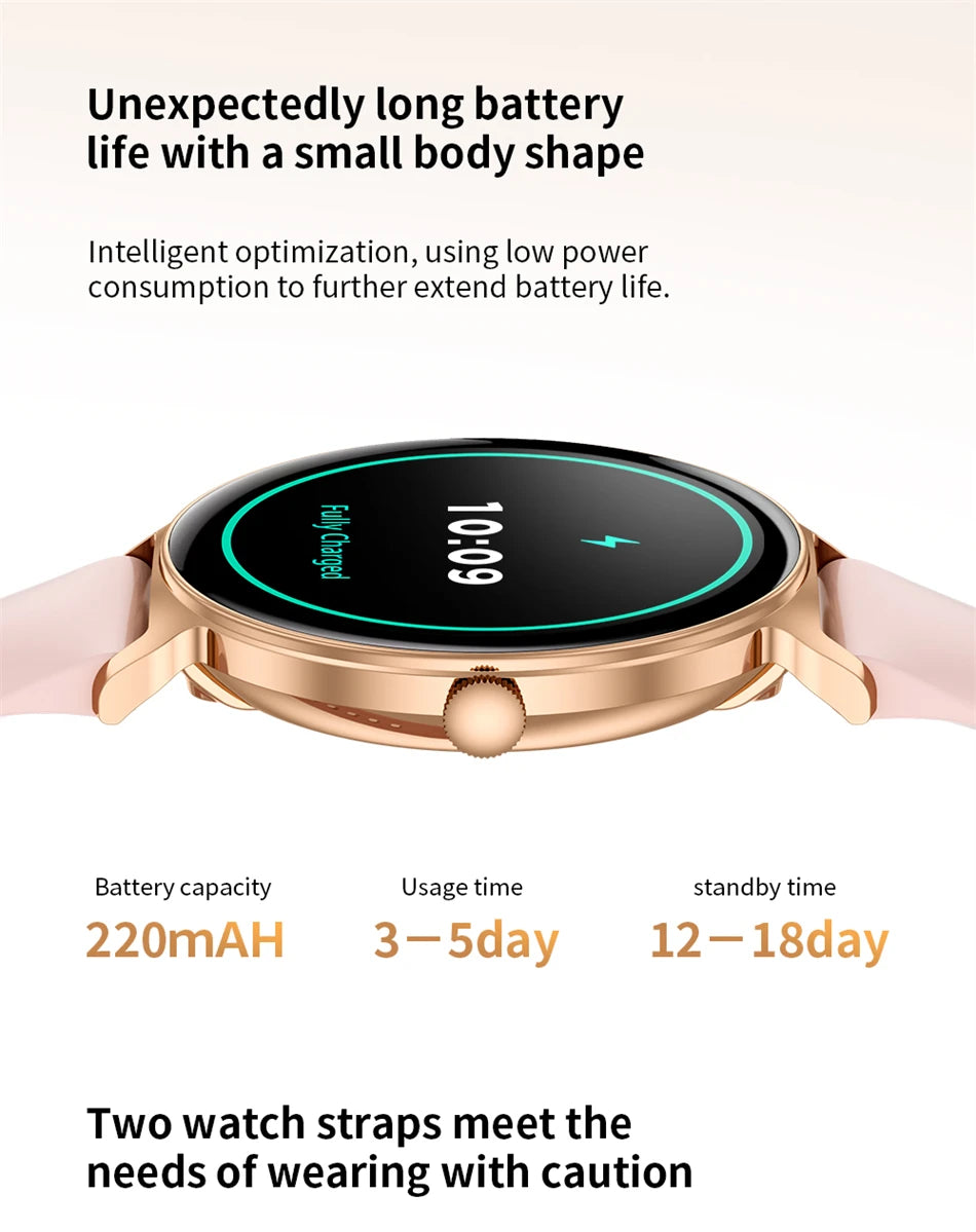 LIGE 2025 Women’s Smartwatch – 1.27” Full Touch Bluetooth Call Fitness Watch