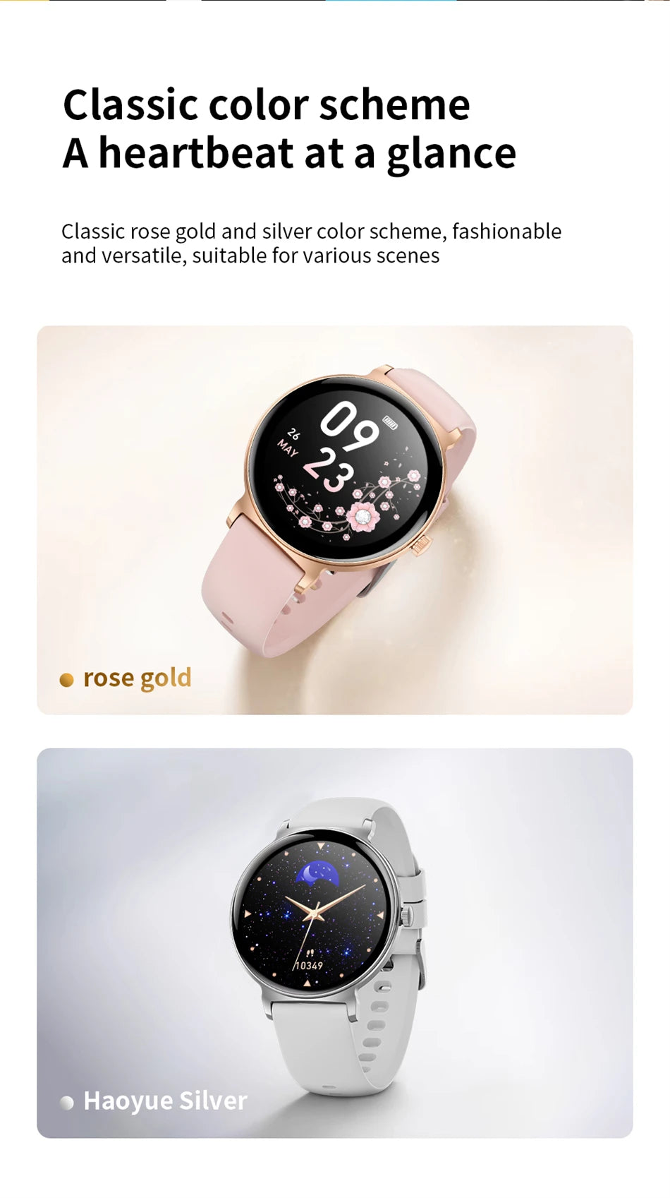 LIGE 2025 Women’s Smartwatch – 1.27” Full Touch Bluetooth Call Fitness Watch