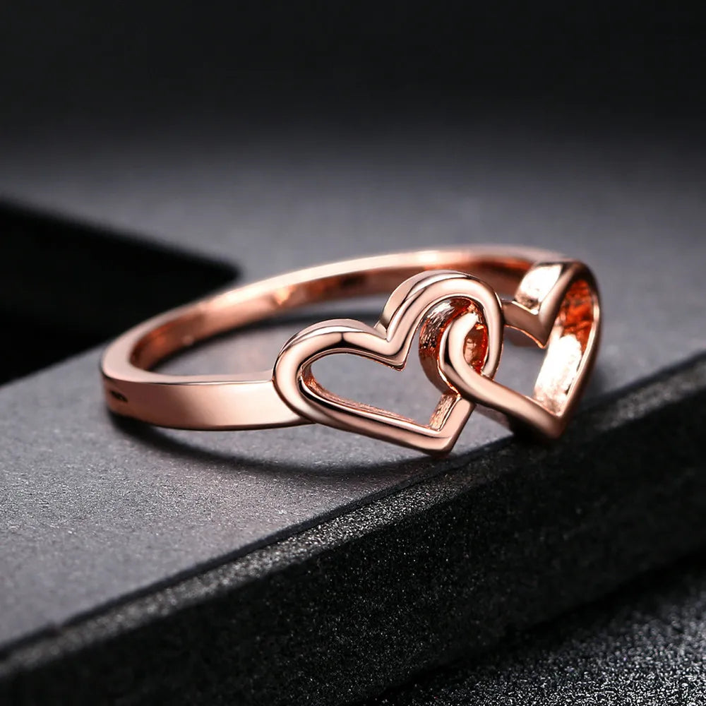 Double Heart Lover’s Ring