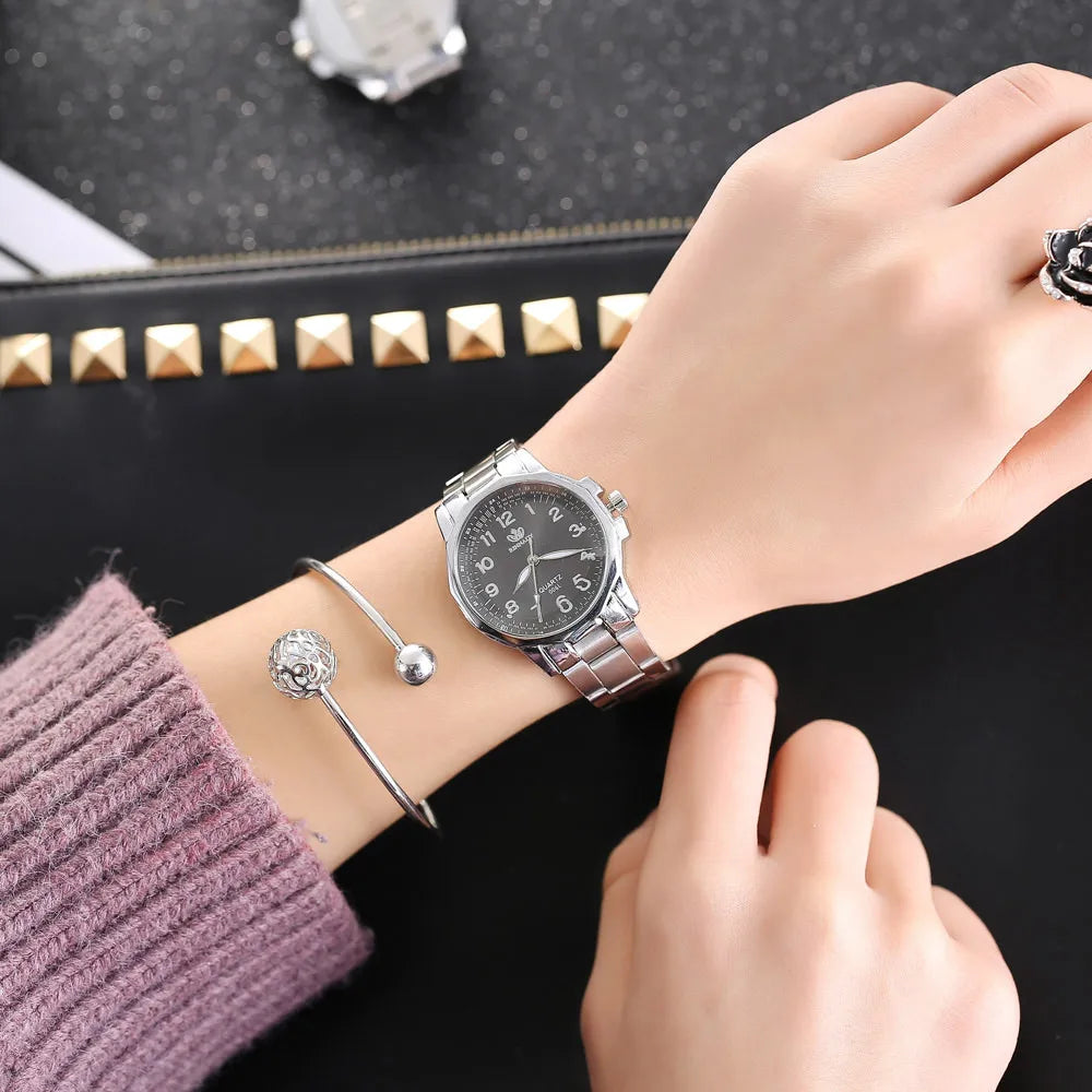 Elegant Women’s Watch – Luxury Stainless Steel Japan Movement Wristwatch