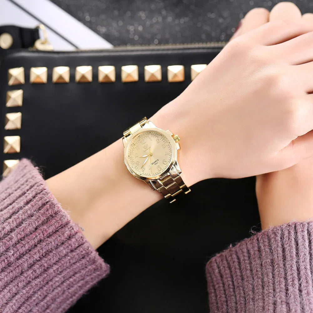 Elegant Women’s Watch – Luxury Stainless Steel Japan Movement Wristwatch