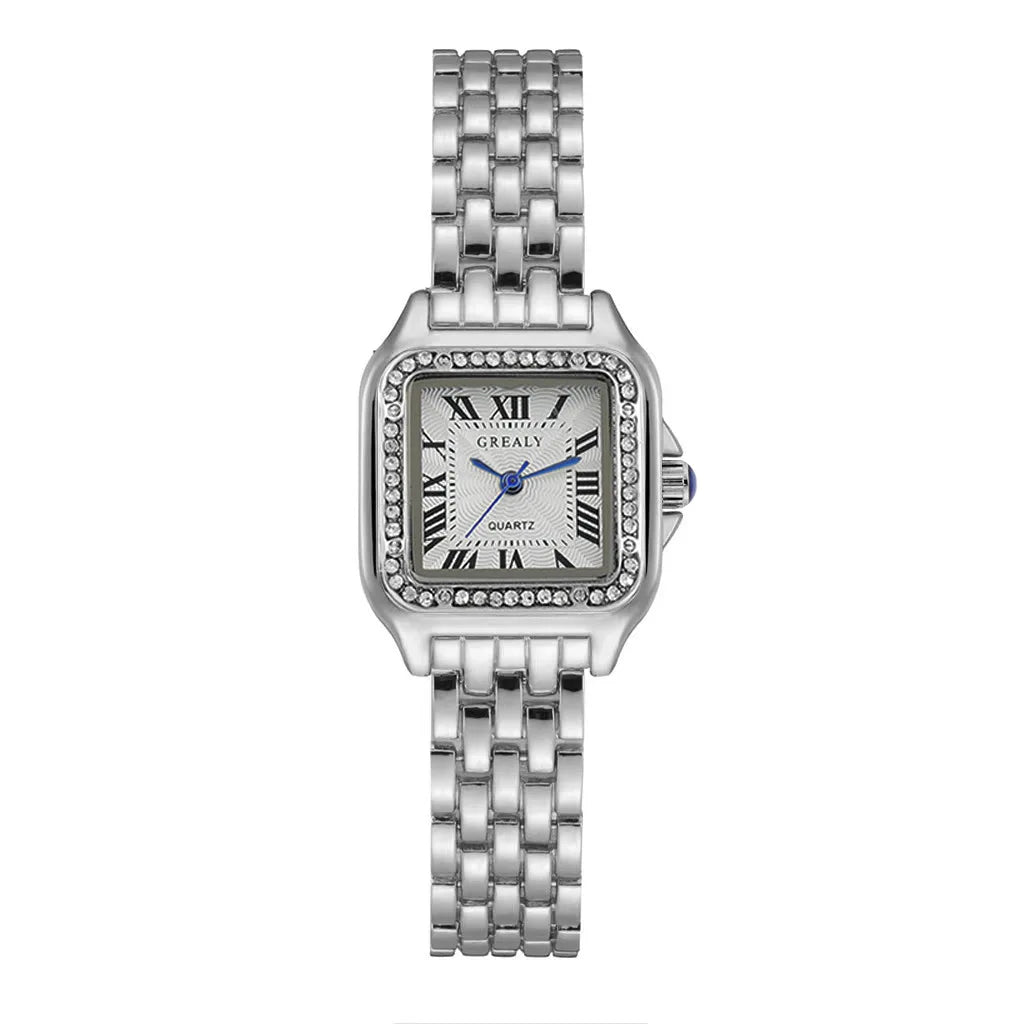 Women’s Gold Stainless Steel Watch – Luxury Business Quartz Wristwatch