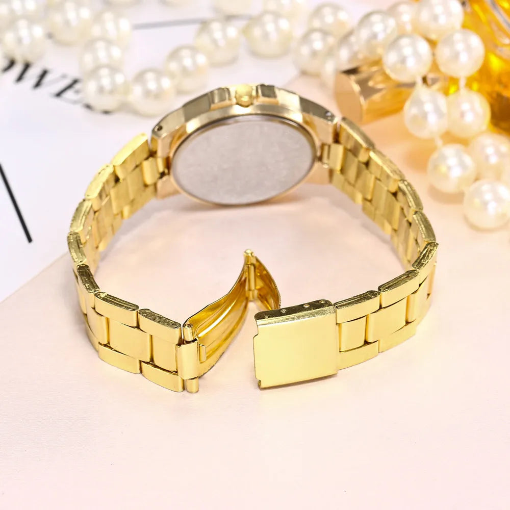 Elegant Women’s Watch – Luxury Stainless Steel Japan Movement Wristwatch