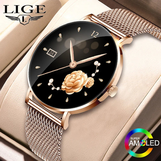 LIGE 2025 Women’s Smartwatch – 1.27” Full Touch Bluetooth Call Fitness Watch