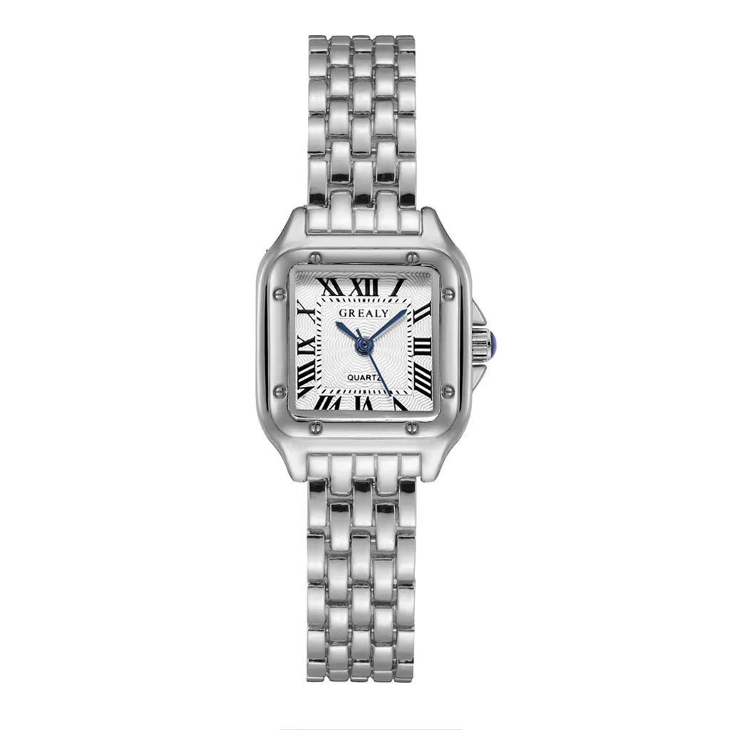 Women’s Gold Stainless Steel Watch – Luxury Business Quartz Wristwatch