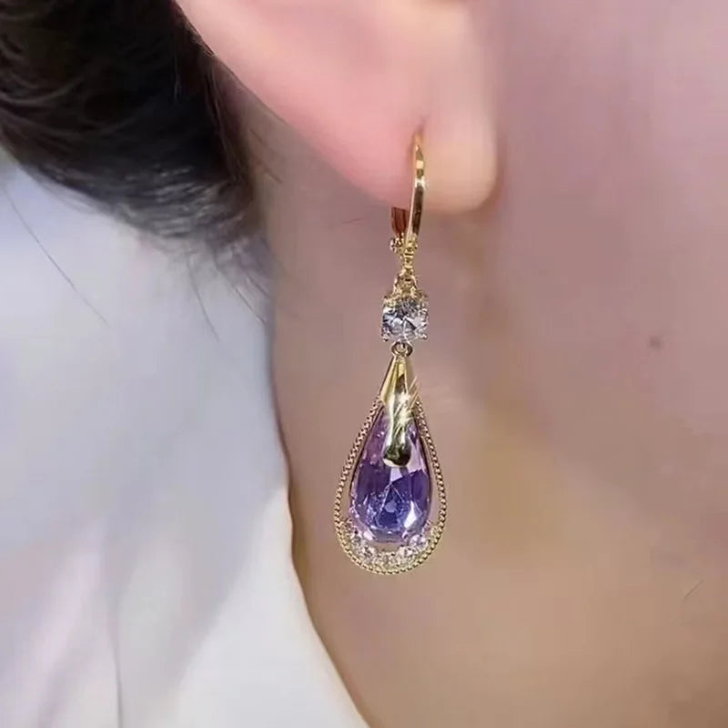Zircon Snowflake Stud Earrings – Elegant Women’s Wedding Jewelry