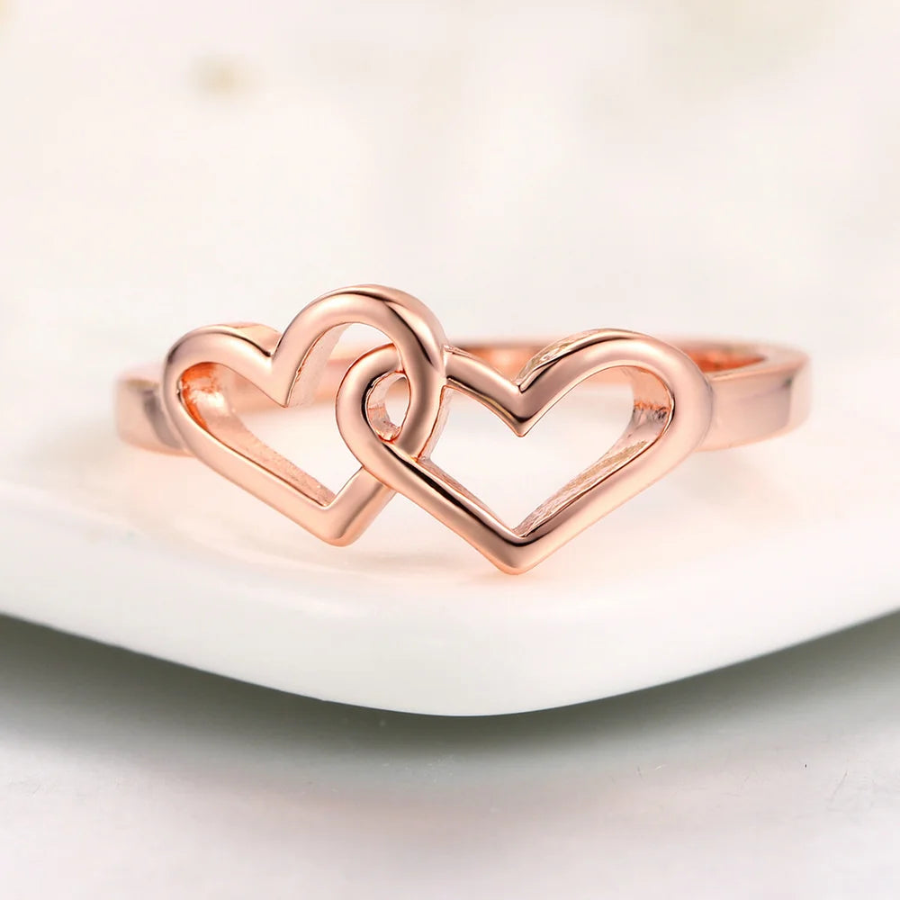 Double Heart Lover’s Ring